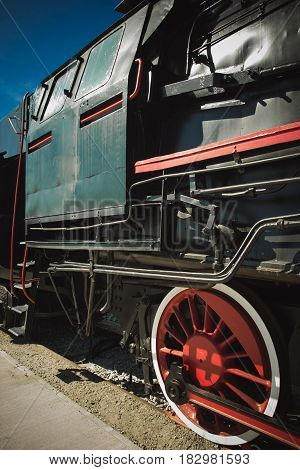 Details Of Polish Steam Locomotive.