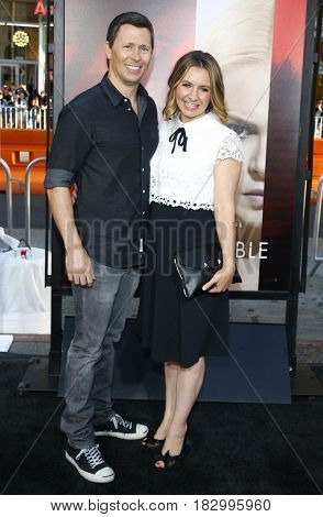 Michael Cameron and Beverley Mitchell at the Los Angeles premiere of 'Unforgettable' held at the TCL Chinese Theatre in Hollywood, USA on April 18, 2017.
