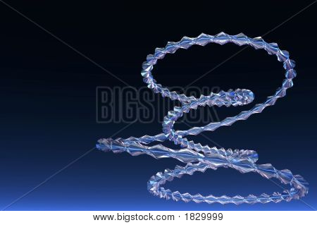 Spiral blå abstrakt
