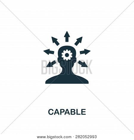 Capable Icon. Premium Style Design, Pixel Perfect Capable Icon For Web Design, Apps, Software, Print