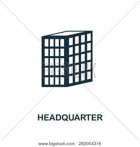 Headquarter Icon. Premium Style Design, Pixel Perfect Headquarter Icon For Web Design, Apps, Softwar