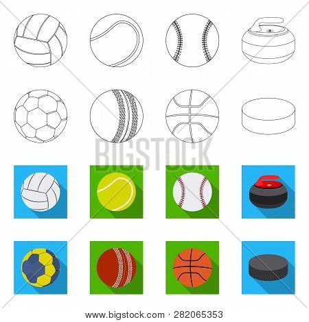 Vector Illustration Of Sport And Ball Icon. Set Of Sport And Athletic Stock Vector Illustration.