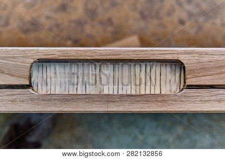Wood Door Manufacturing Process. Door Leaf. Furniture Manufacture.