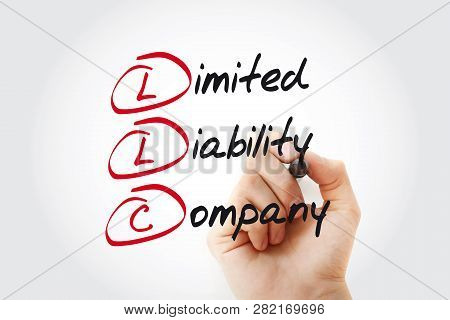 Hand Writing Llc - Limited Liability Company With Marker, Acronym Business Concept