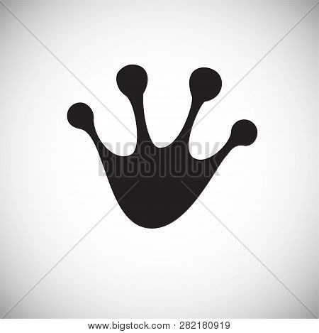 Foot Print Icon On White Background For Graphic And Web Design, Modern Simple Vector Sign. Internet 