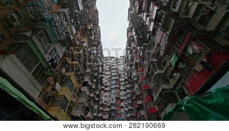 Quarry Bay, Hong Kong- 19 January 2019: Residential building in Hong Kong