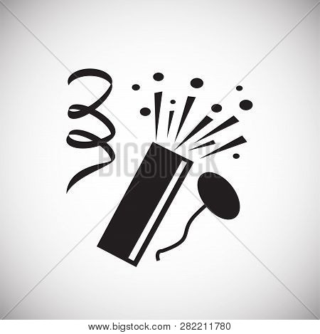 Birthday Floppers On White Background For Graphic And Web Design, Modern Simple Vector Sign. Interne
