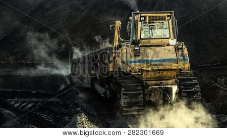 Coal Mining, An Excavator Is Mining, Ecological Problerm