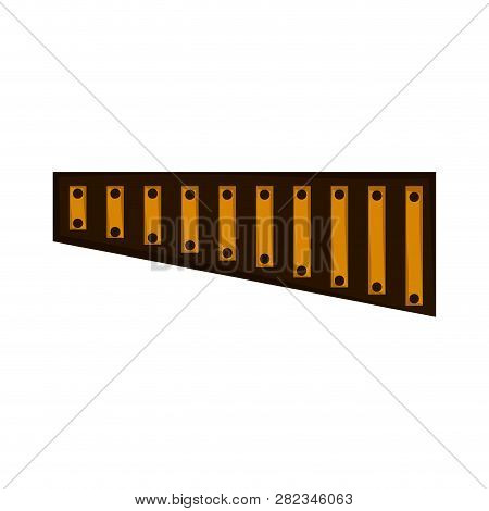 Isolated Marimba Icon. Musical Instrument. Vector Illustration Design