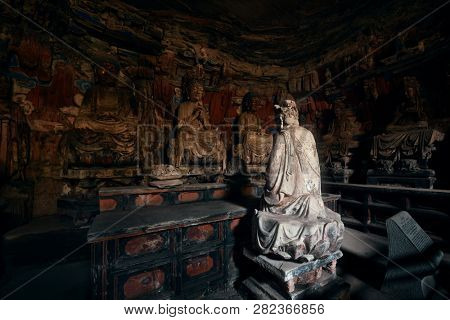 Dazu Rock Carvings as the World Heritage Site located in suburb Chongqing, China