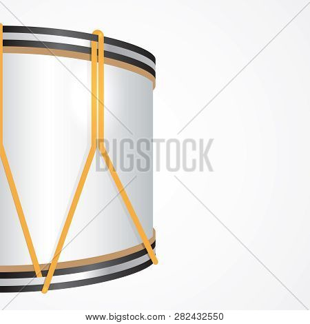 Vector Festive Background With A Majorette Drum