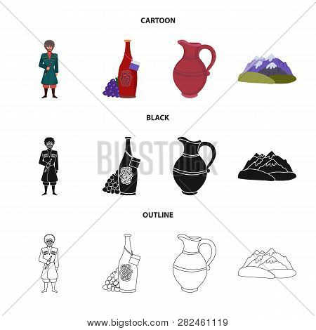 Vector Design Of Culture And Sightseeing Icon. Set Of Culture And Originality Stock Symbol For Web.
