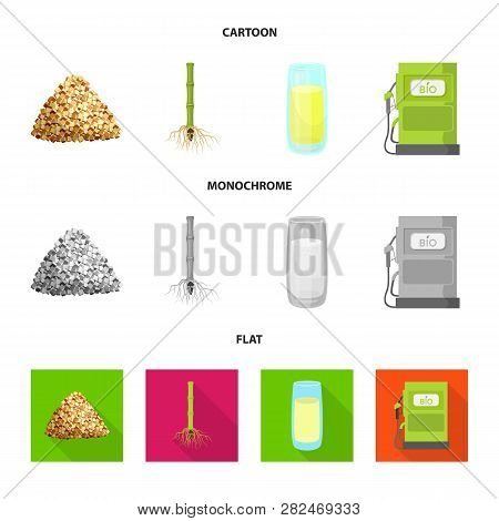 Vector Design Of Farm And Agriculture  Symbol. Set Of Farm And Technology Vector Icon For Stock.