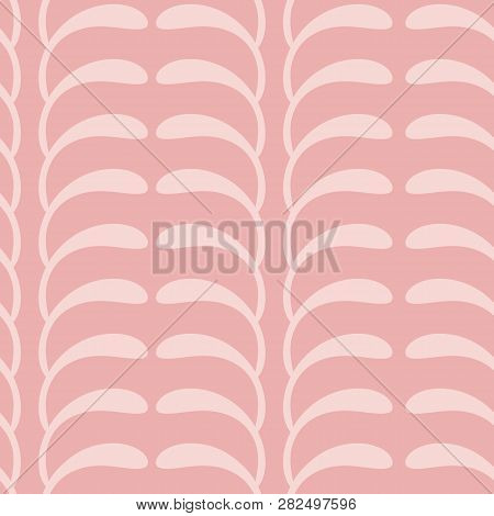 Organic Abstract Modern Pink Seameless Pattern. Great For Invitations, Fabric, Wallpaper, Giftwrap. 