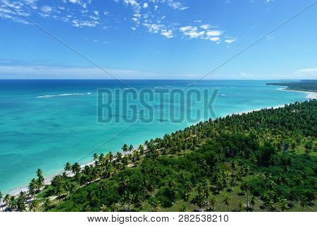 Vacation On Deserted Beach In Brazil. São Miguel Dos Milagres, Alagoas, Brazil. Fantastic Landscape.