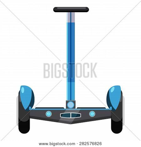 Dual Wheel Electric Hoverboard Icon. Cartoon Illustration Of Dual Wheel Electric Hoverboard Icon For