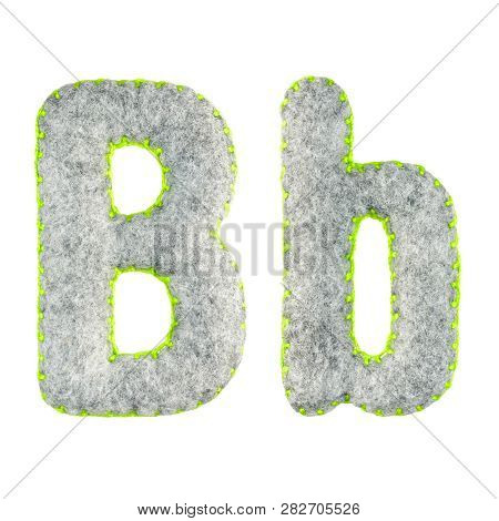 The Letter B Of The Latin Alphabet Isolated On A White Background. The Main And Upper Letter Of The 