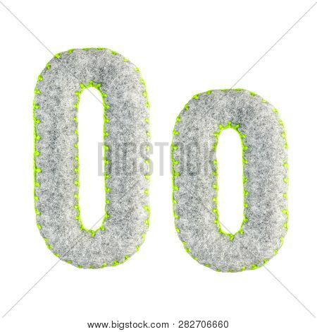 The Letter O Of The Latin Alphabet Isolated On A White Background. The Main And Upper Letter Of The 