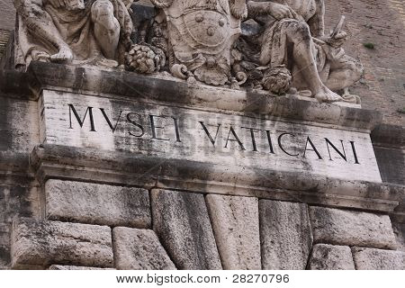 Musei Vaticani Lettering