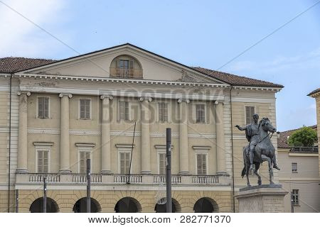 Casale Monferrato, Alessandria, Piedmont, Italy: The Square Known As Piazza Giuseppe Mazzini
