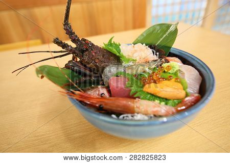 Ise Ebi Prawn Sashimi Rice Bowl Kaisendon Expensive Japanese Food