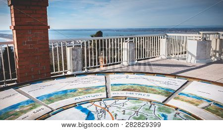 View Of The White Stones Orientation Table Of Sete, France