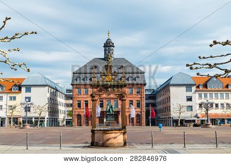 Market Place In The City Of Hanau Germany