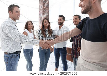 handshake business people