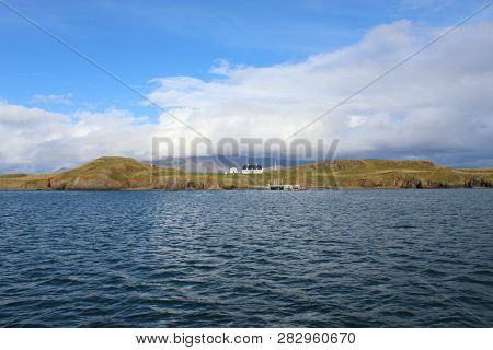 White House And Bridge On An Island