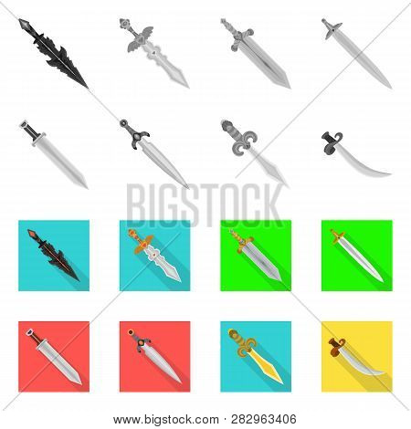 Vector Illustration Of Game  And Armor  Logo. Collection Of Game  And Blade  Stock Vector Illustrati