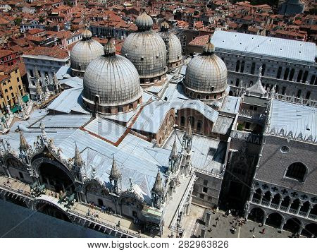 Different Views Of Venice In Summer, Italy