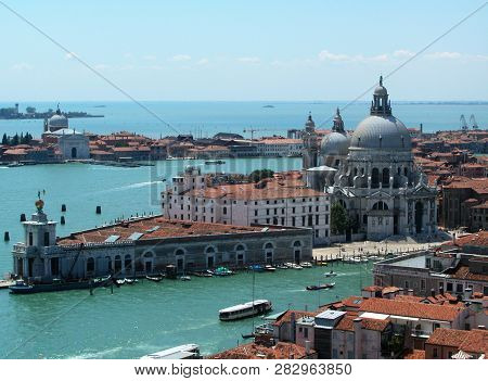 Different views of Venice in summer, Italy