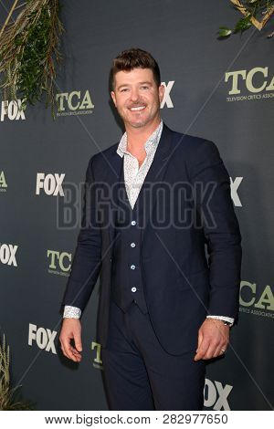 LOS ANGELES - FEB 1:  Robin Thicke at the FOX TCA All-Star Party at the Fig House on February 1, 2019 in Los Angeles, CA