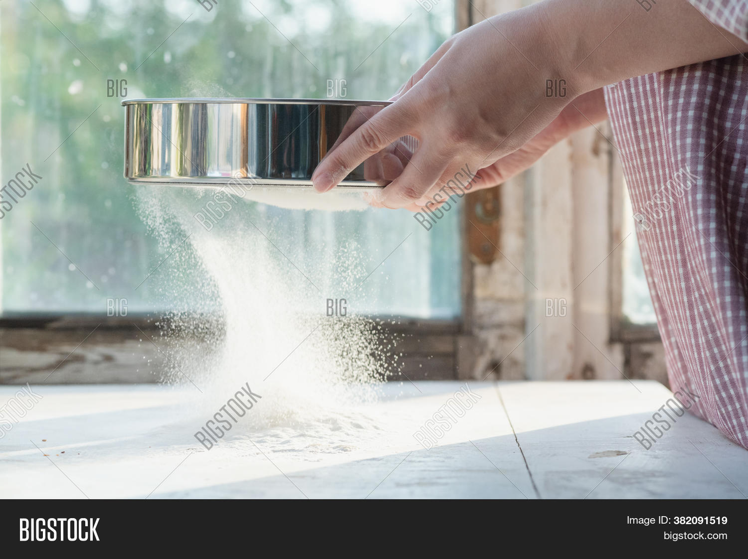 Sifting Flour Sieve Image & Photo (Free Trial) Bigstock