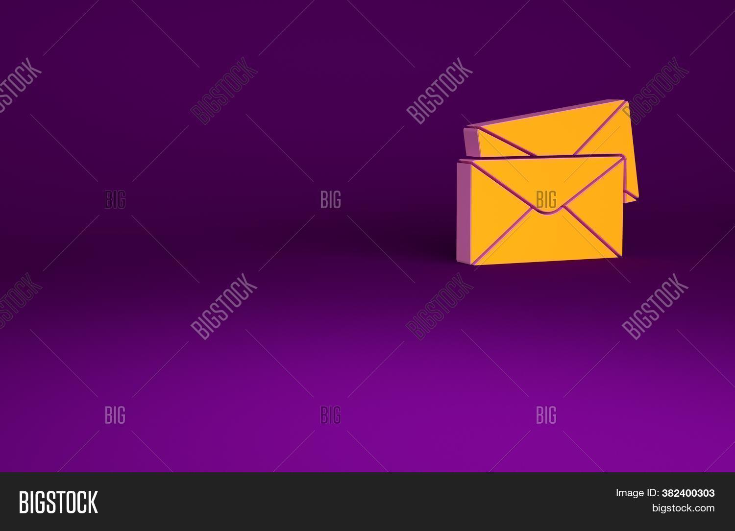 Orange Envelope Icon Image & Photo (Free Trial) Bigstock