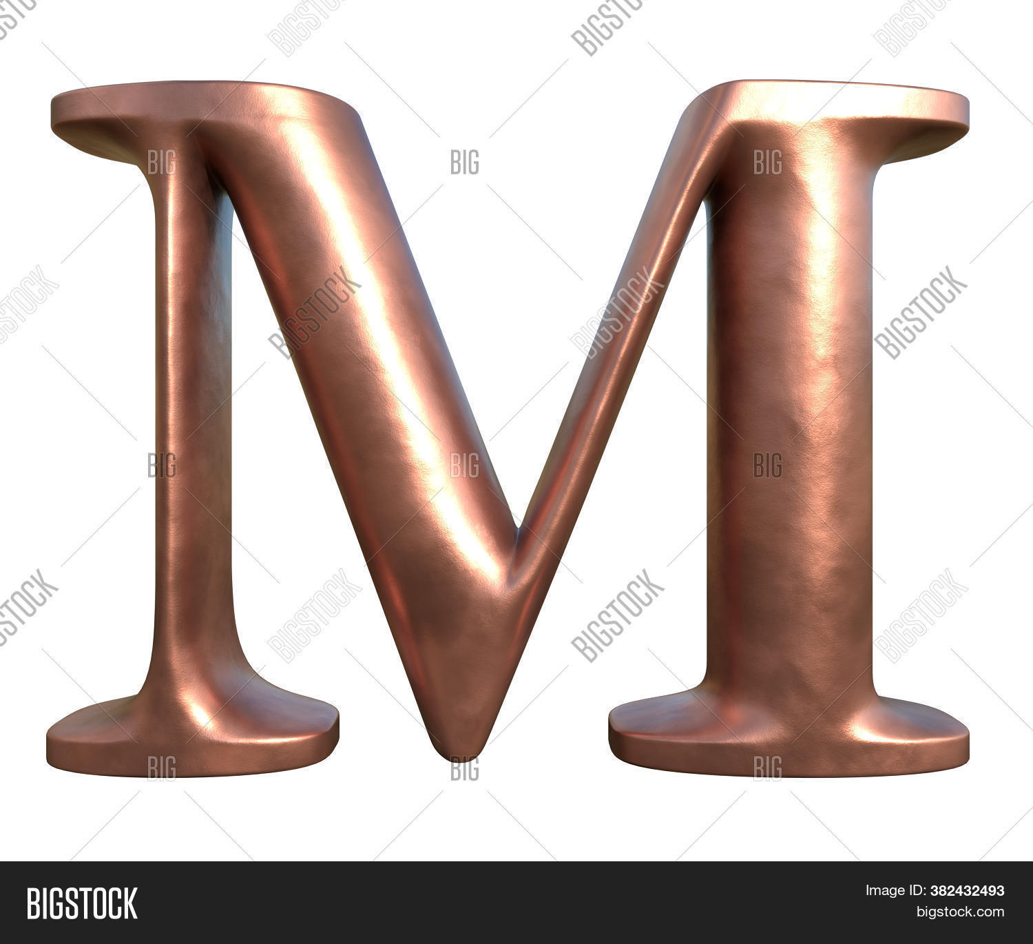 Brushed Copper Letter Image & Photo (Free Trial) Bigstock