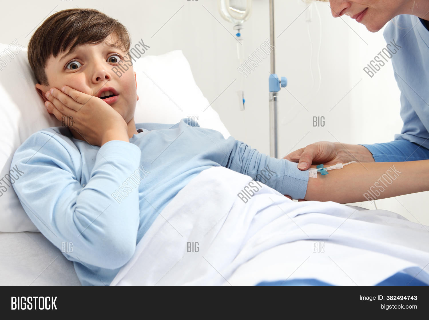 Child Lying Bed Image & Photo (Free Trial) Bigstock