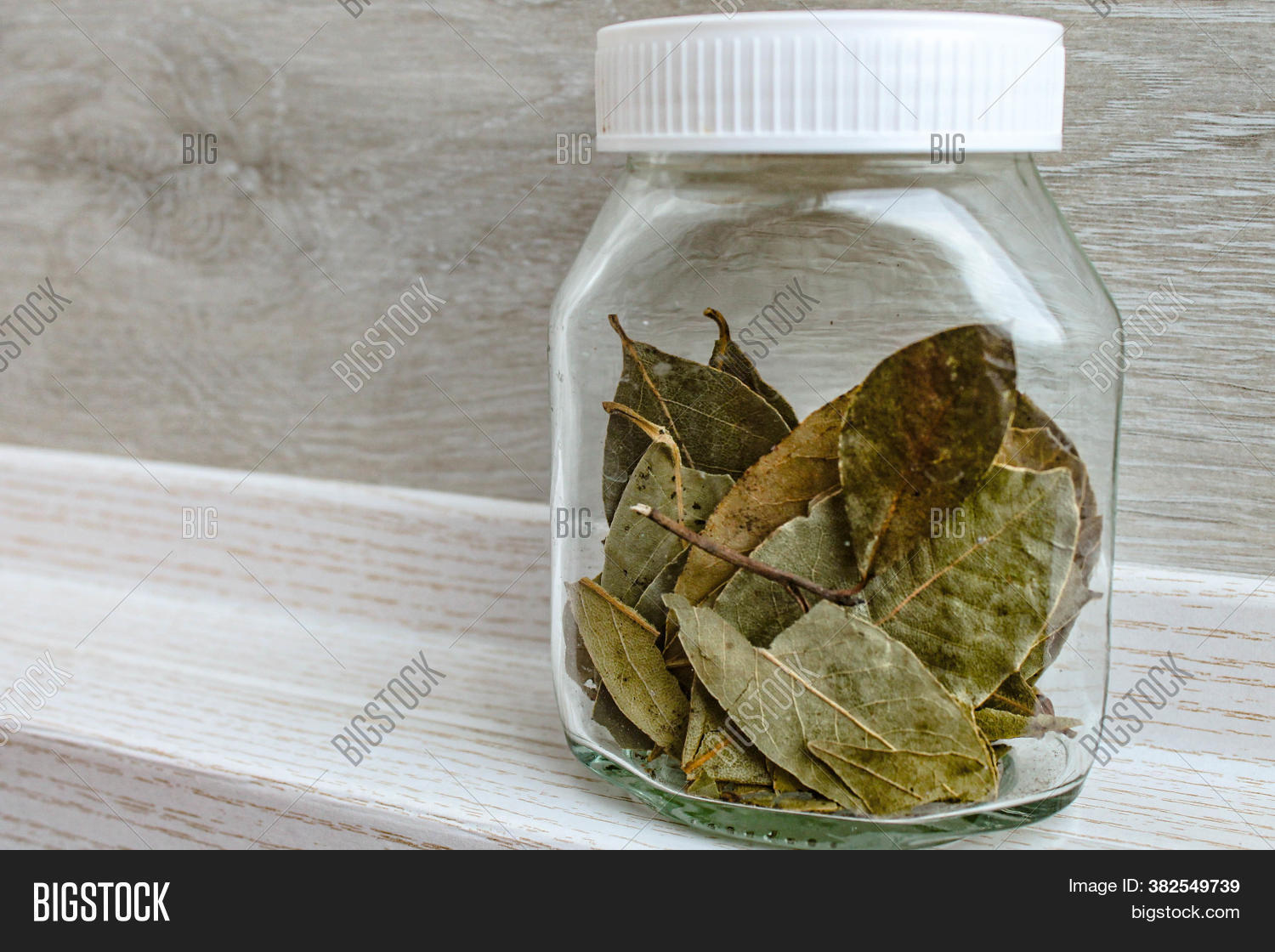 Bay Leaves Jar. Dried Image & Photo (Free Trial) Bigstock