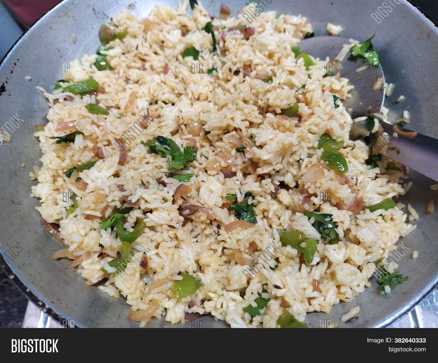 Fry Salt Rice Hot Salty Fried Rice Image & Photo (Free Trial) | Bigstock