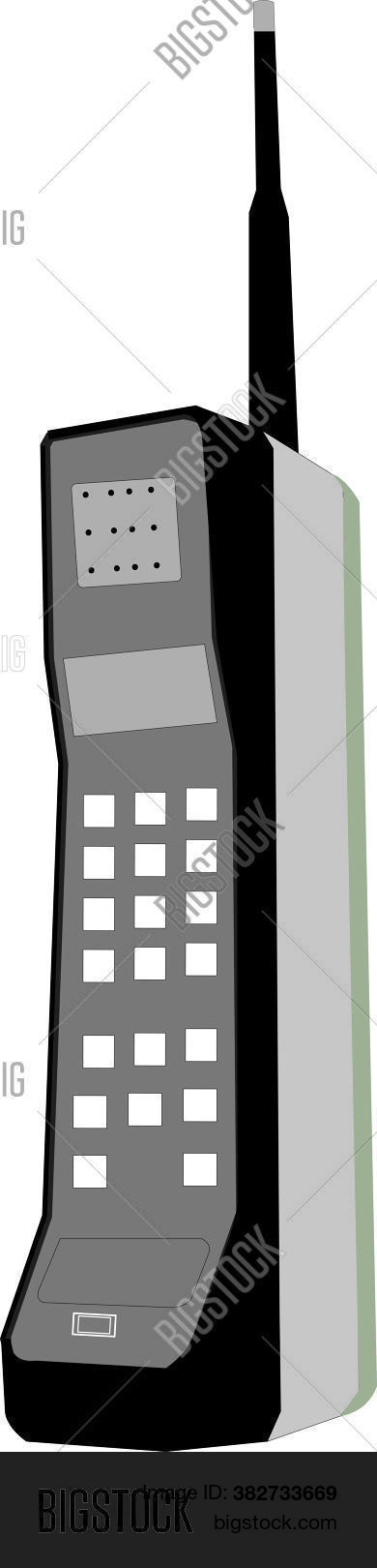 Old Phone Clip Art Vector & Photo (Free Trial) | Bigstock