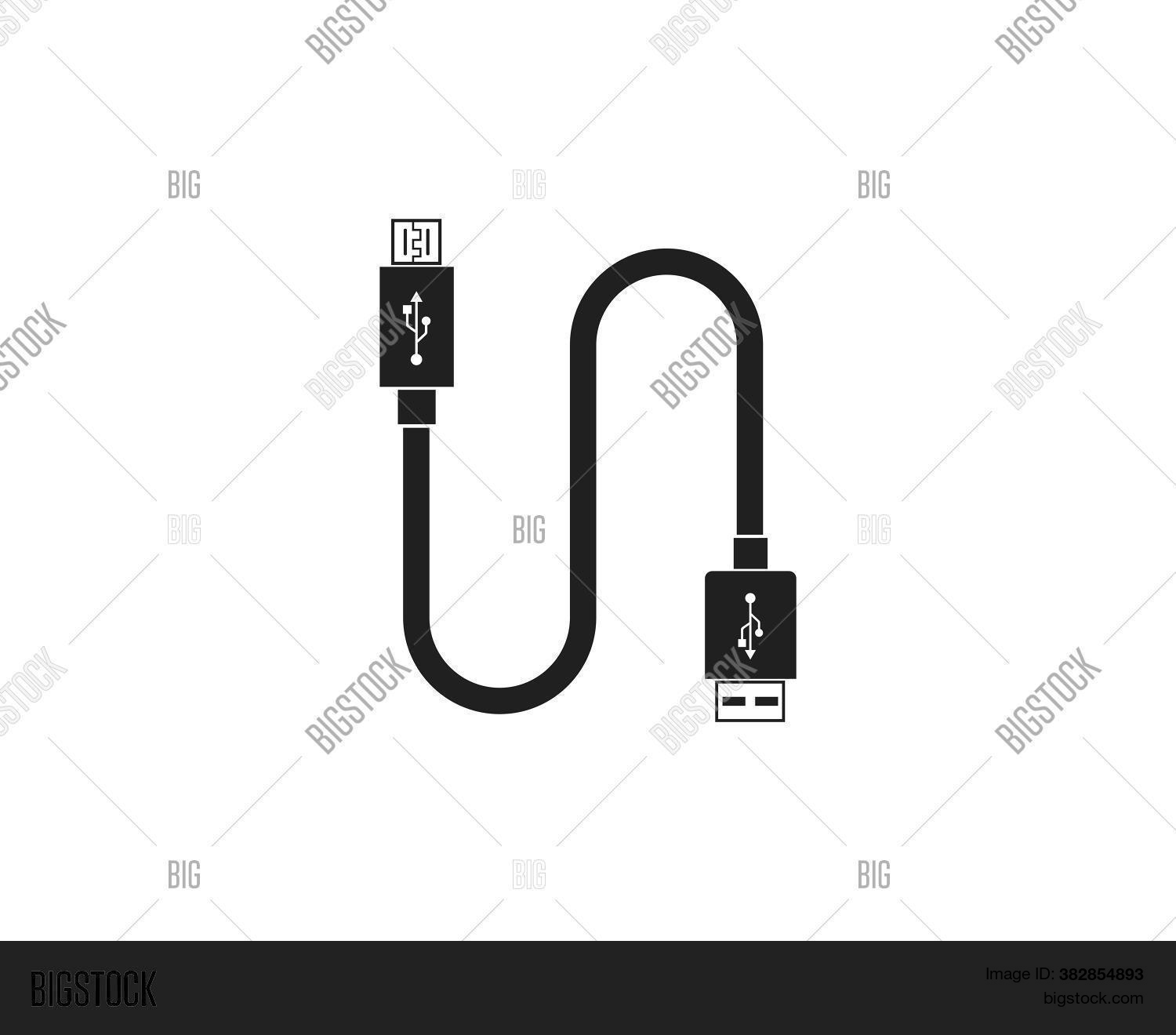 Usb Icon Vector Vector & Photo (Free Trial) | Bigstock