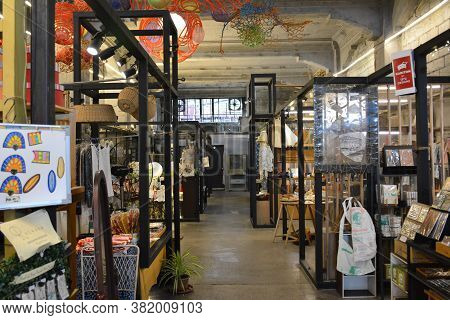 Manila, Ph - Feb 8 - Display Booths At First United Building On February 8, 2020 In Escolta, Manila,
