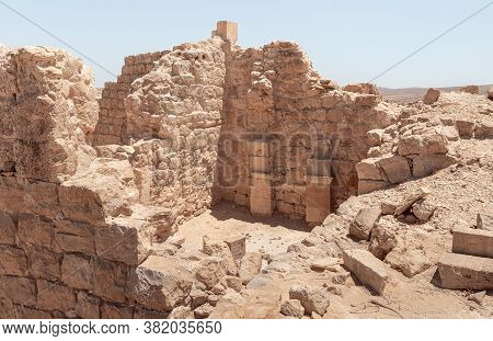 Shivta - A National Park In Southern Israel, Includes The Ruins Of An Ancient Nabatean City In The N