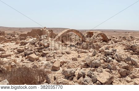 Shivta - A National Park In Southern Israel, Includes The Ruins Of An Ancient Nabatean City In The N