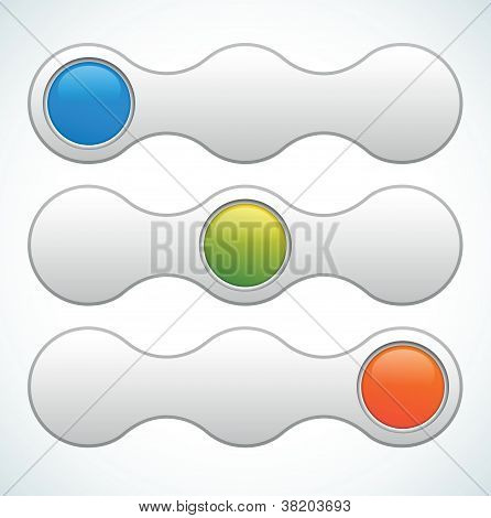 Vektor web csúszik kapcsol