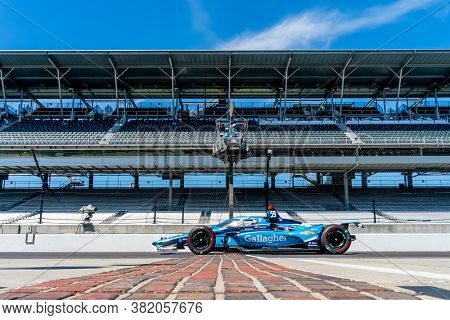 August 21, 2020 - Indianapolis, Indiana, USA: MAX CHILTON (59) of Reigate England   practices for the Indianapolis 500 at the Indianapolis Motor Speedway in Indianapolis, Indiana.