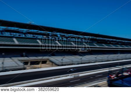 August 21, 2020 - Indianapolis, Indiana, USA: FELIX ROSENQVIST (10) of Varnamo, Sweden  practices for the Indianapolis 500 at the Indianapolis Motor Speedway in Indianapolis, Indiana.