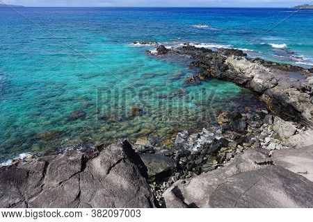 Beautiful Blue And Green Ocean Of Maui Hawaii