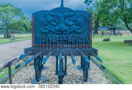 Seosan, South Korea; August 14, 2020: For Editoral Use Only. Old Traditional Joseon Dynasty Korean W