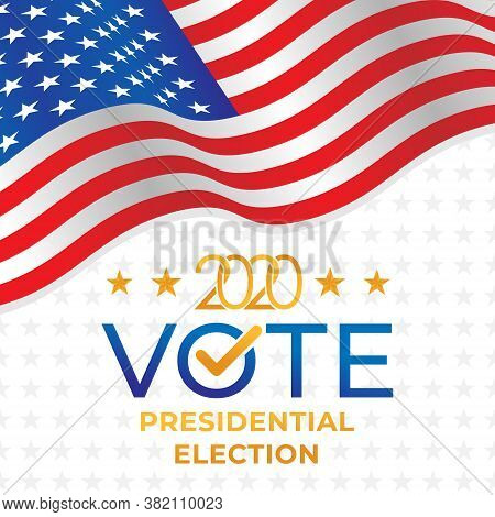 United States of America Presidential Election 2020 Vector illustration. USA Presidential Election 2020 Vector banner background design. 2020 United States of America Presidential Election vector background design. 2020 US Presidential Election